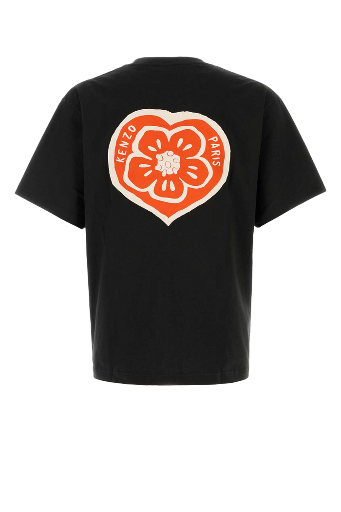 Black Cotton Oversize T-Shirt Exterior