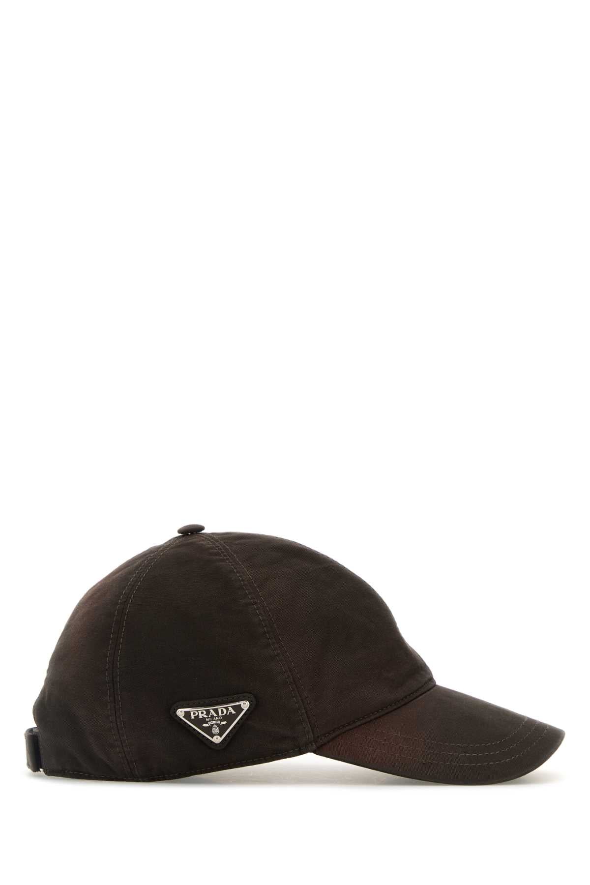 Brown Cotton Baseball Cap Ebano Cappelli