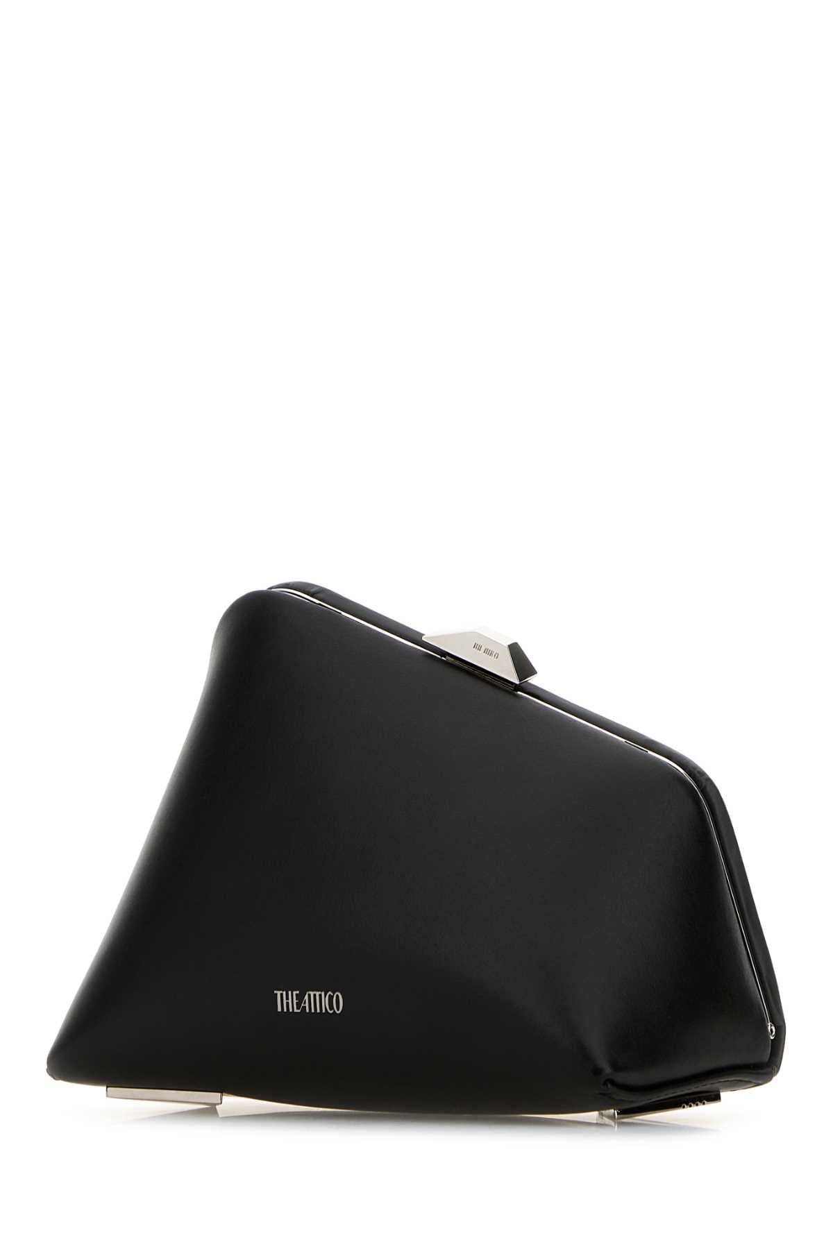 Black Leather Midnight Clutch