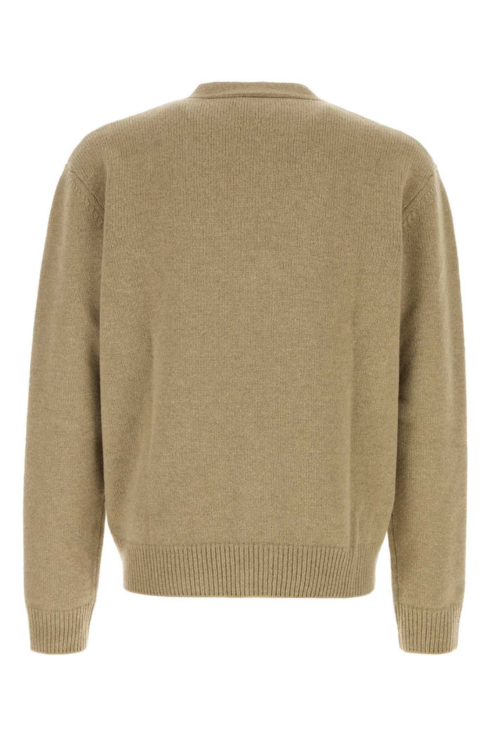 Beige Wool Kevin Cardigan Beigechine Exterior: Maglieria