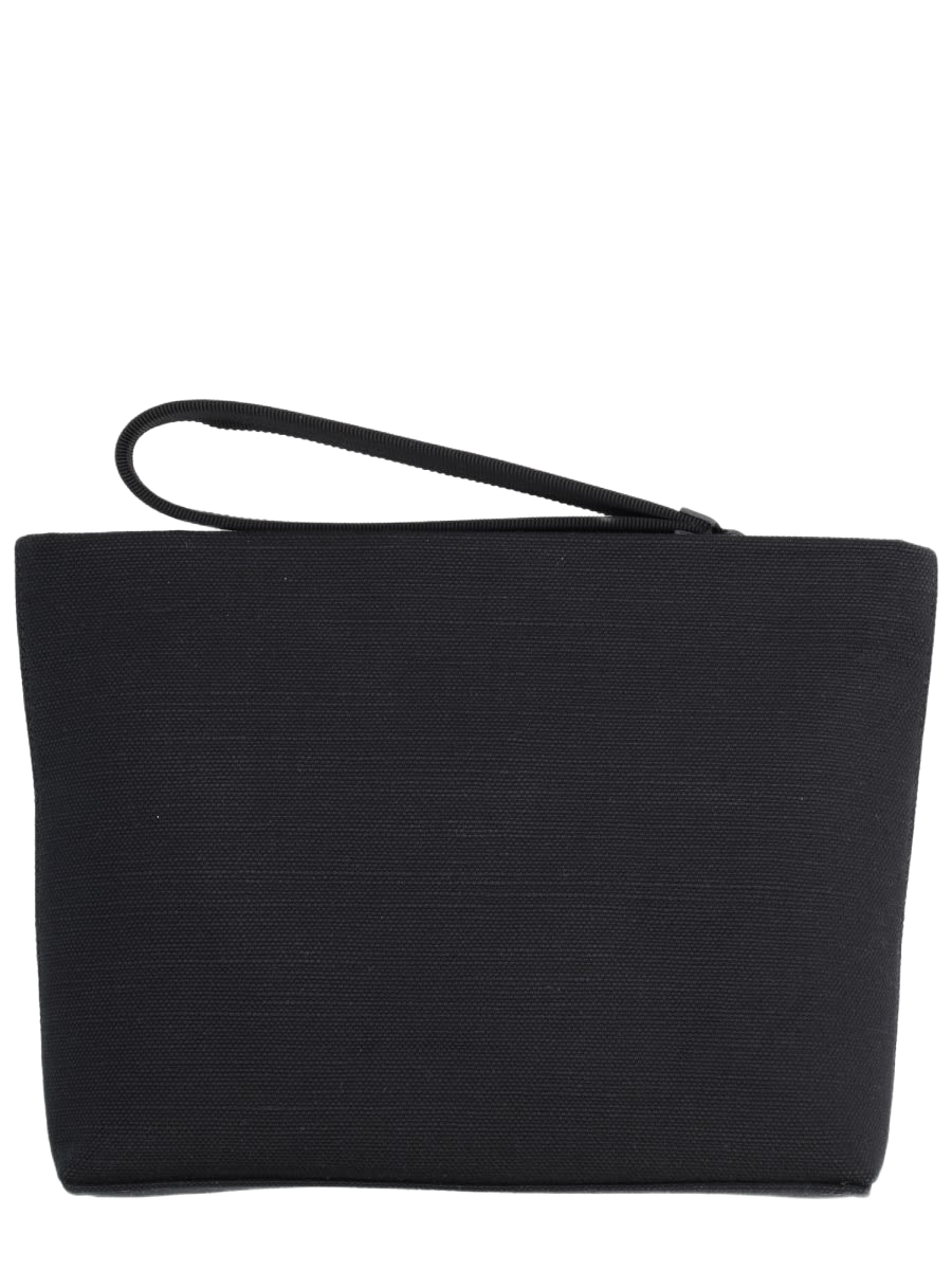 Clutch Bag With Logo Black Clutches