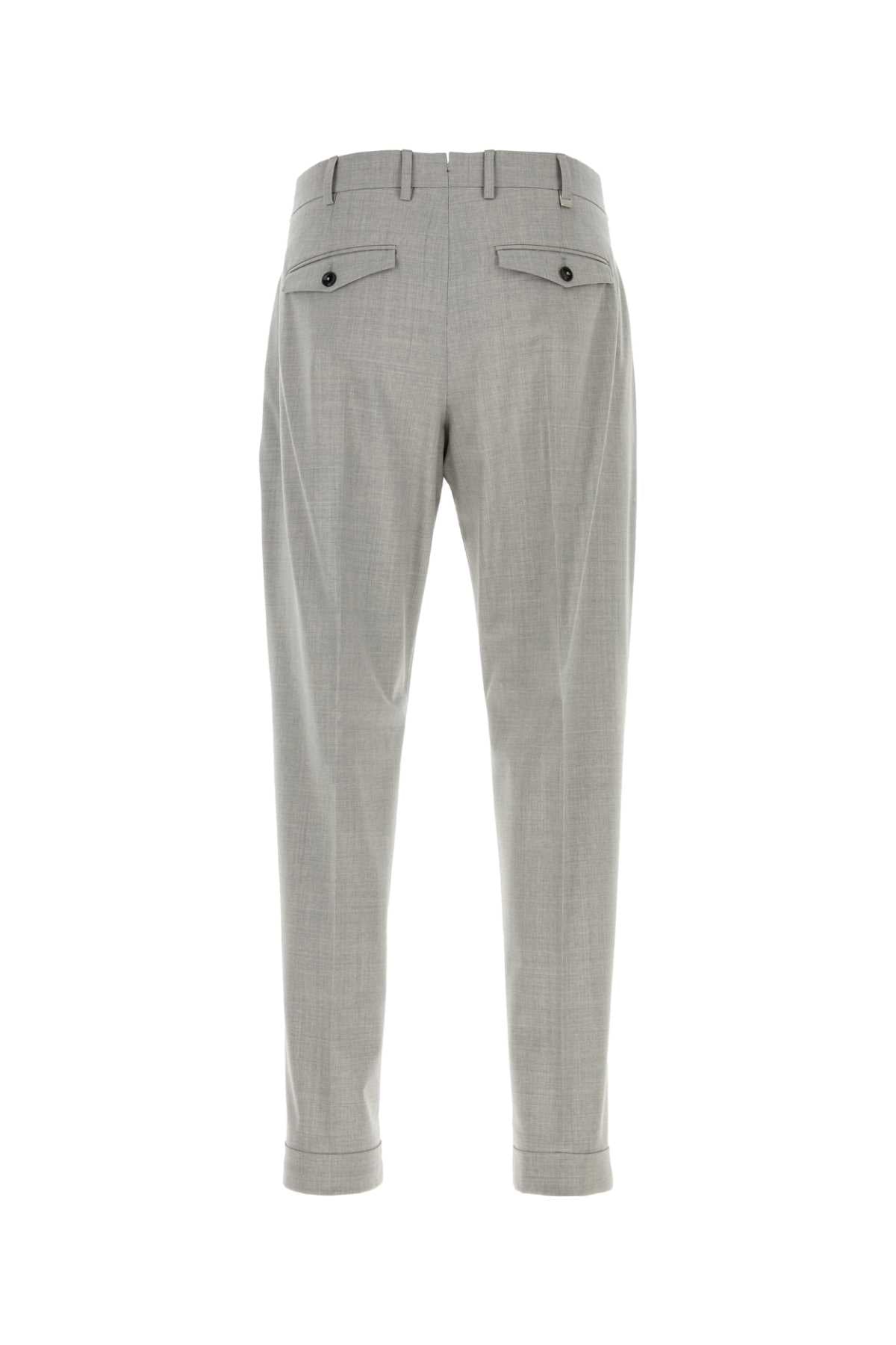 Grey Stretch Wool Pant 0220 Pantaloni