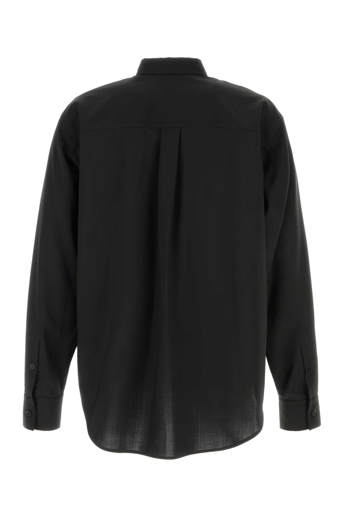 Black Wool Shirt Exterior: Camicie