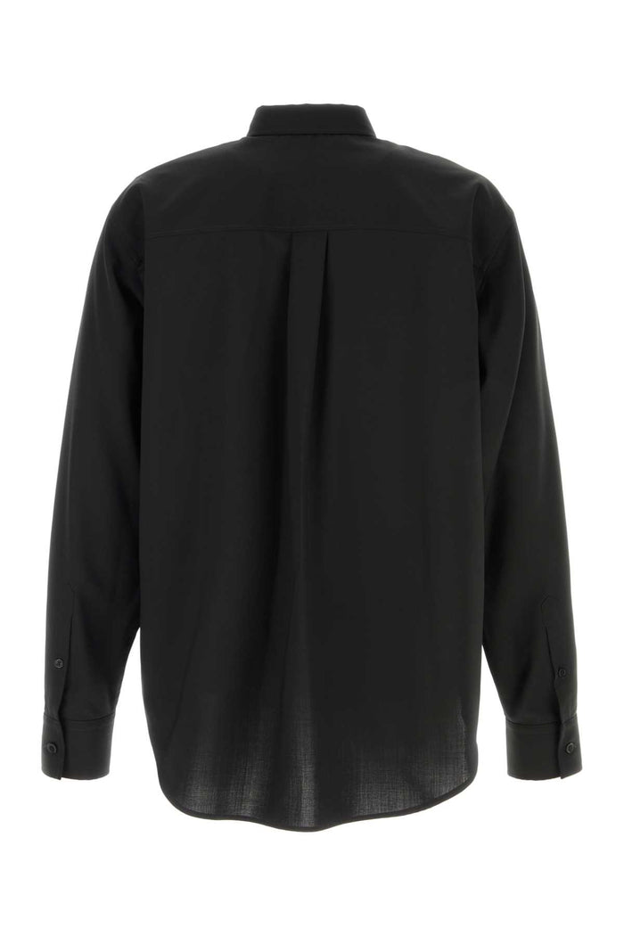Black Wool Shirt Exterior: Camicie