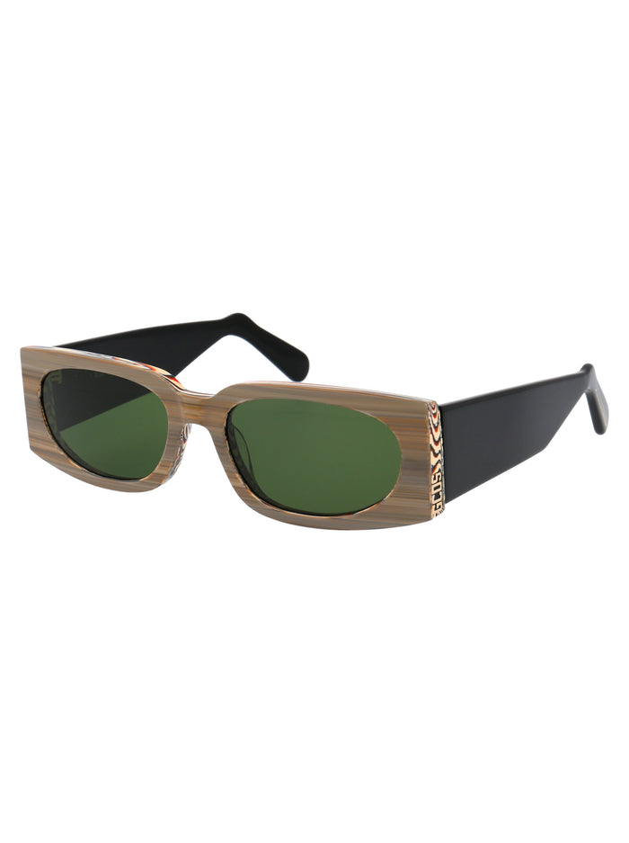 Gd0016 60n Brown Acetate Sunglasses