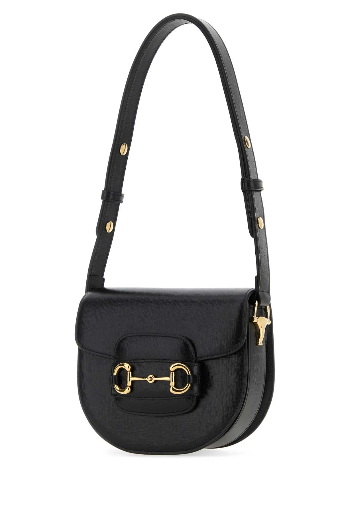 Black Leather Mini Gucci Horsebit 1955 Shoulder Bag 1000 Borse A Mano
