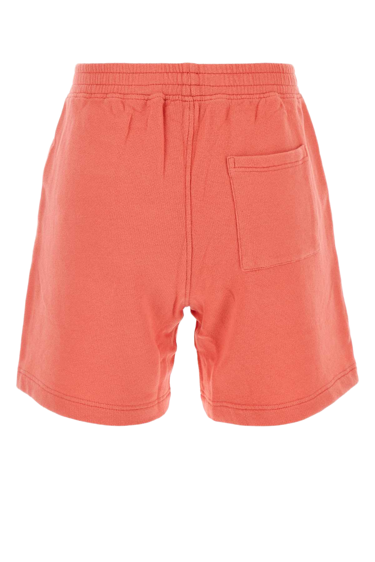Salmon Pink Stretch Cotton Shorts Cottoncandy