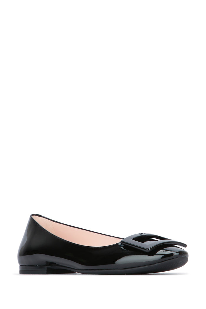 Nero Leather / Sole: Calf Ballerine