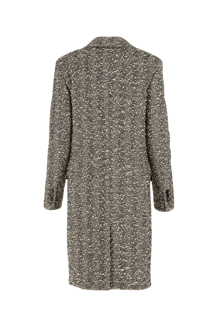 Embroidered Stretch Wool Blend Coat 2045 Cappotti
