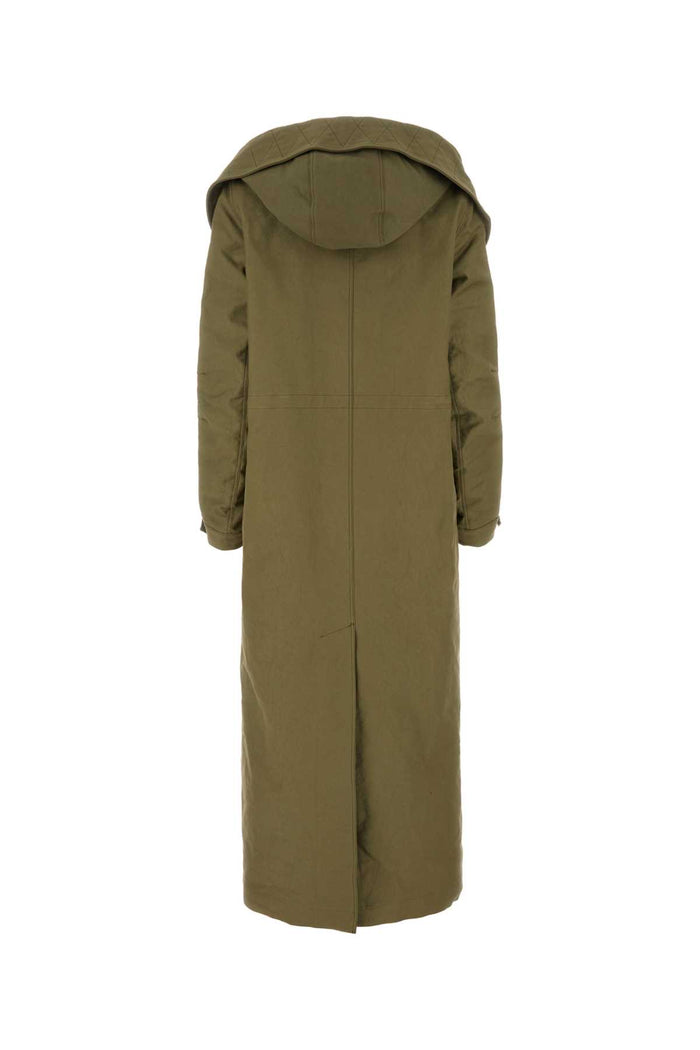 Army Green Nylon Parka Cowo-co Giubbini