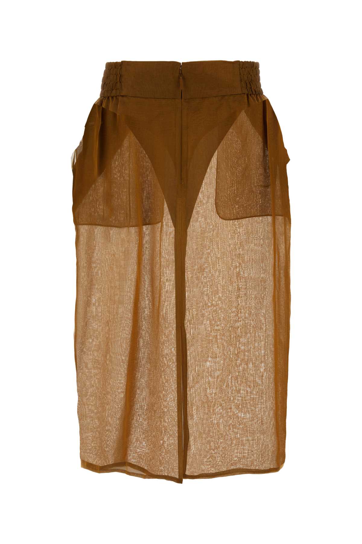 Bronze Silk Skirt Ocre Exterior: Gonne