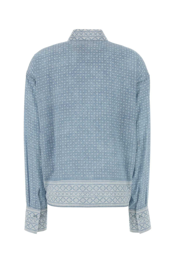 D482k751xzf S4881 Stfazzolettodenimbianco Exterior: Silk Camicie