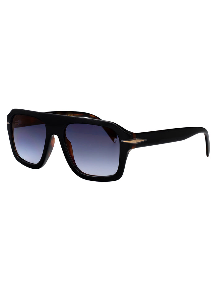 Db 7127-S Black Havana Acetate Sunglasses