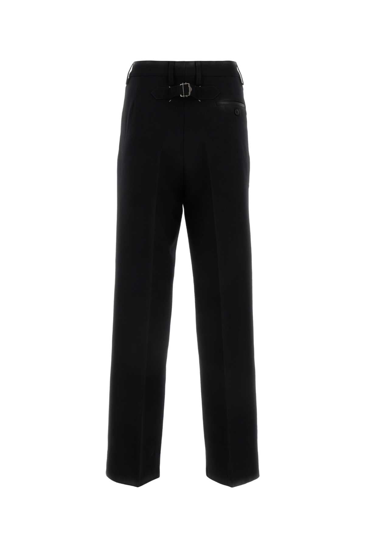Black Wool Pant Blackshiny Exterior: Pantaloni