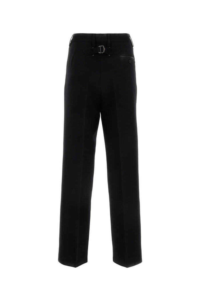 Black Wool Pant Blackshiny Exterior: Pantaloni