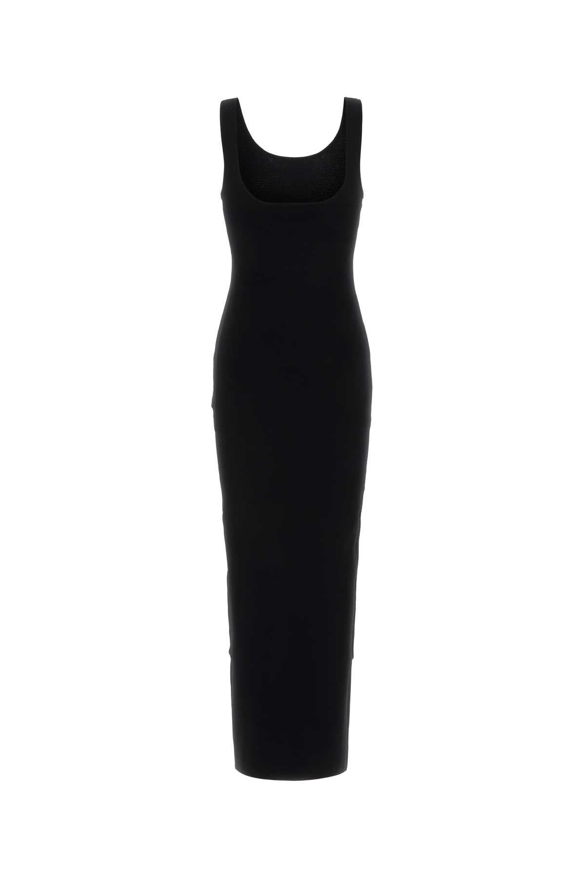 Black Knit Dress Exterior: Viscose Polyester Maglieria