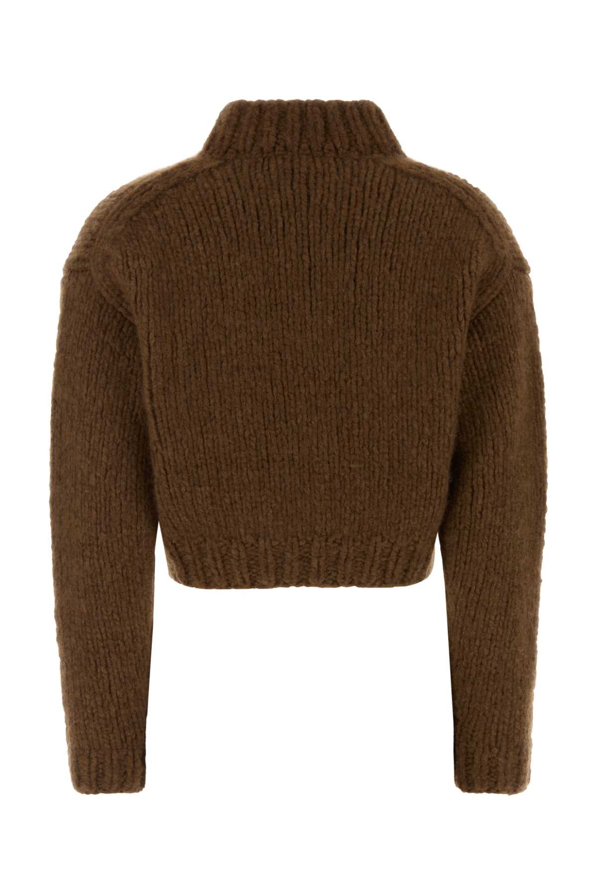 Brown Cashmere Cardigan Tabacco Exterior: Maglieria