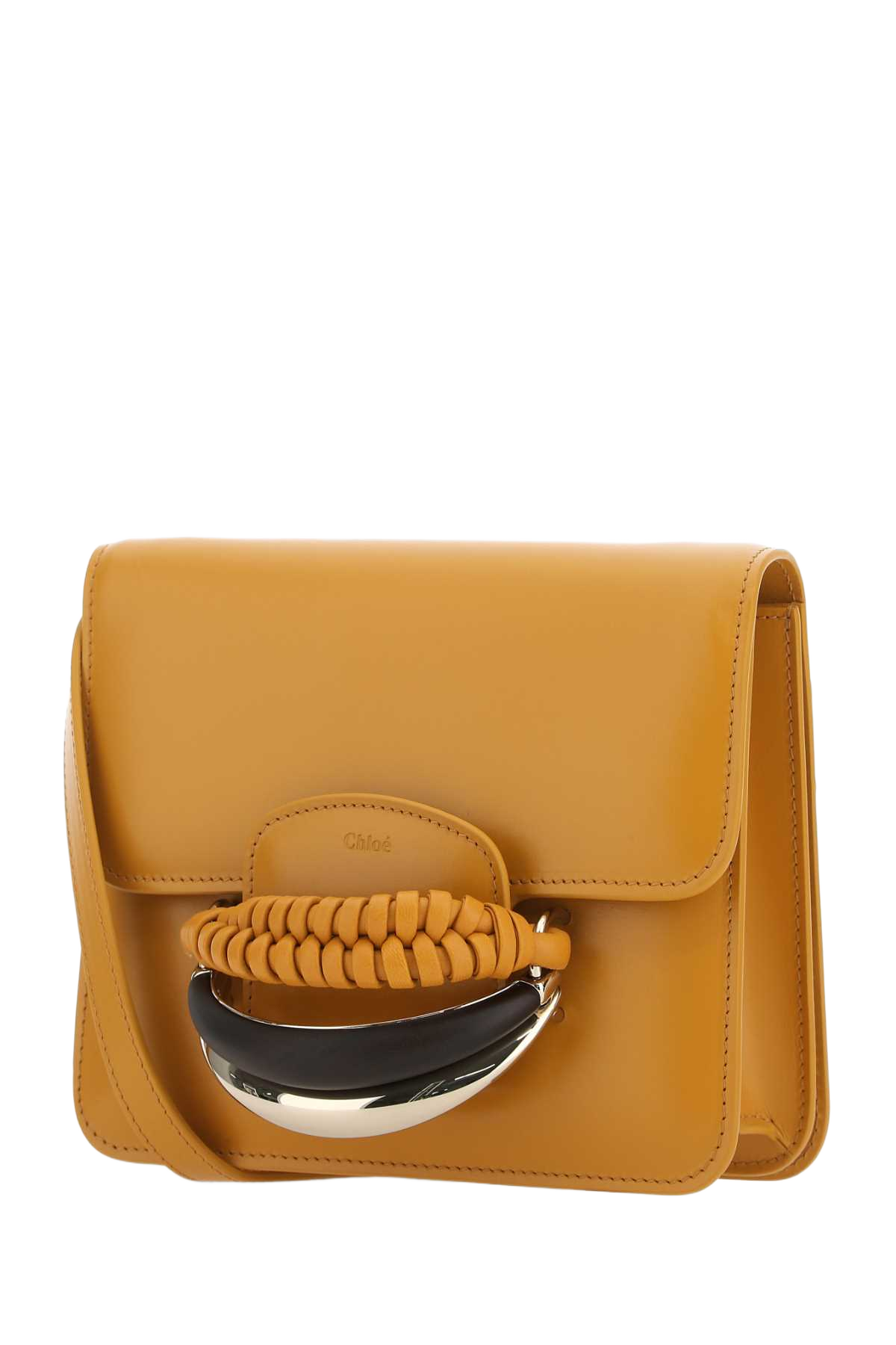 Mustard Leather Kattie Clutch 216