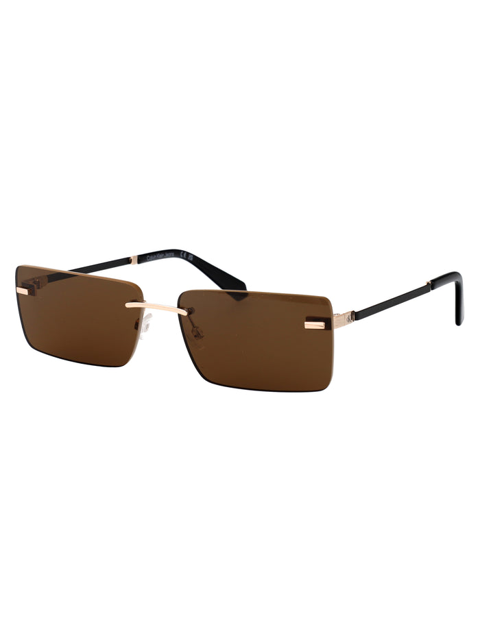 Ckj25206s 719 Brown Metal Sunglasses
