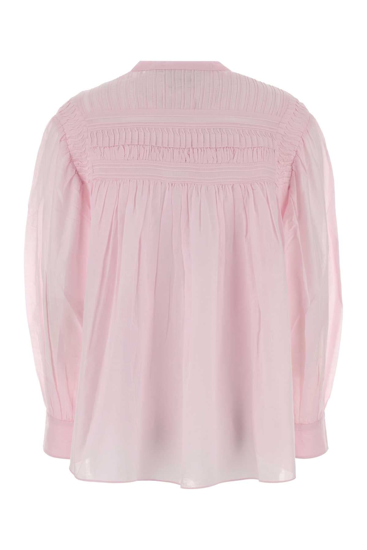 Pink Cotton Plalia Blouse Light Maglie
