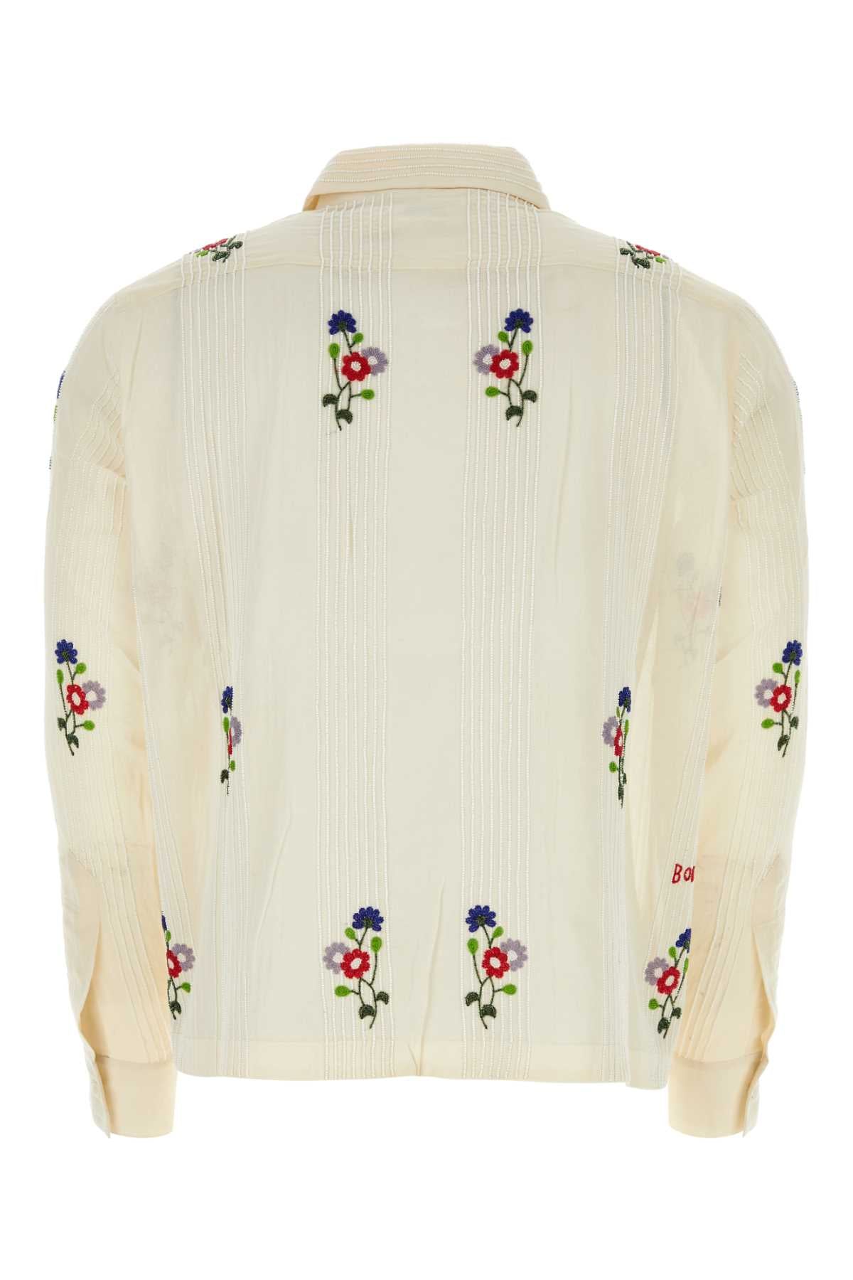 White Multi Exterior: Cotton Camicie