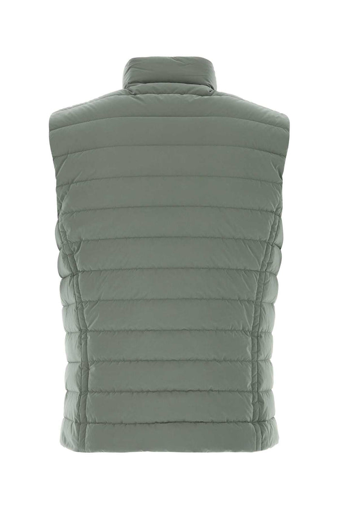 Sage Green Nylon Blend Calaf Sleeveless Down Jacket Ginepro Piumini