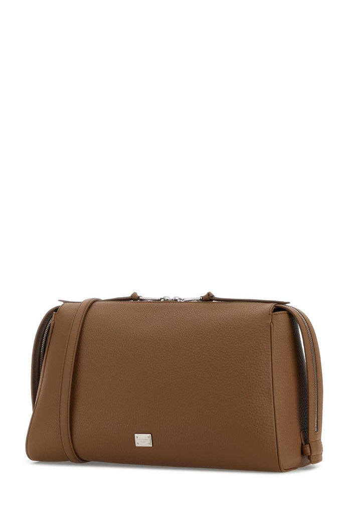Camel Leather Vittoria Handbag Caramello Borse A Mano