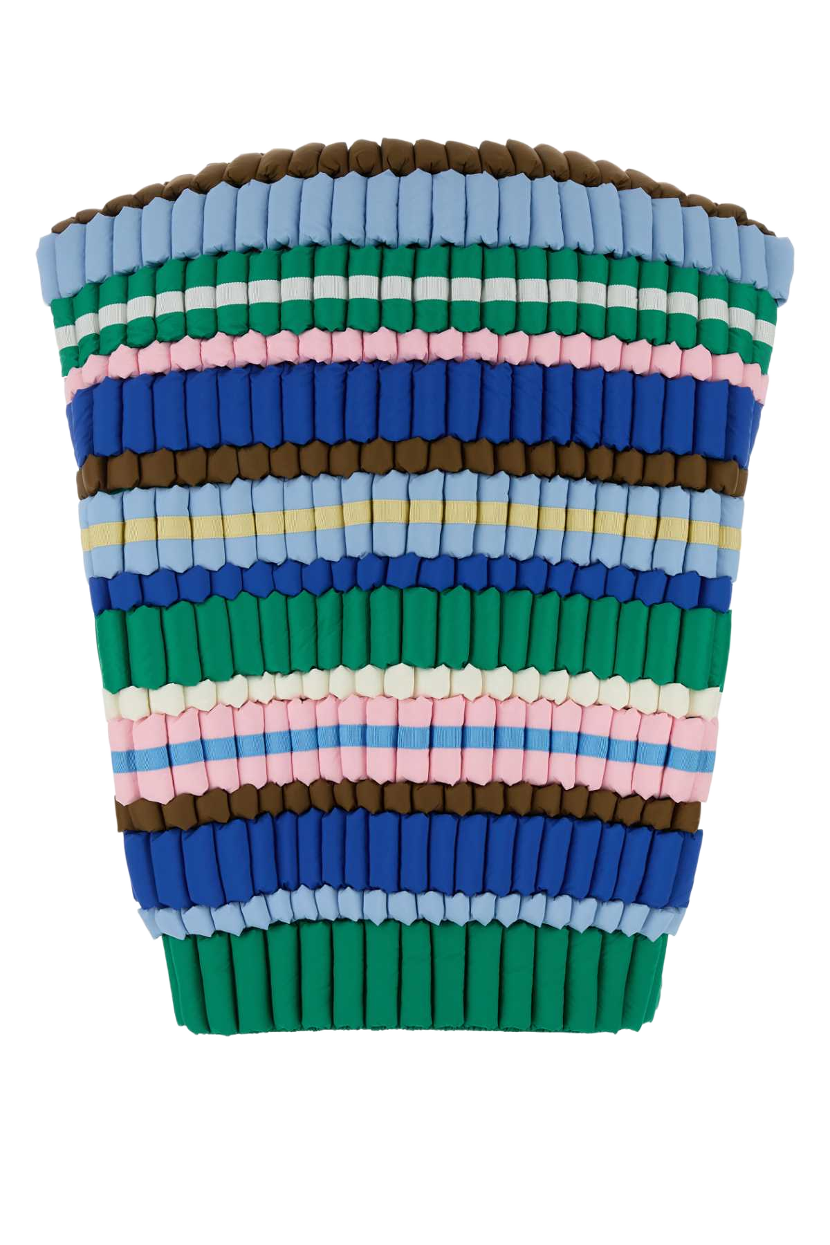 Multicolor Nylon Vest Pinkgreenmulti Giacche E Gilet