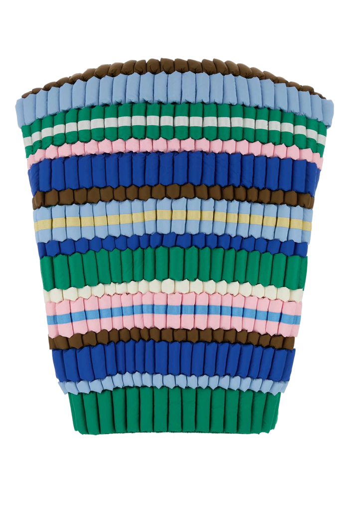 Multicolor Nylon Vest Pinkgreenmulti Giacche E Gilet