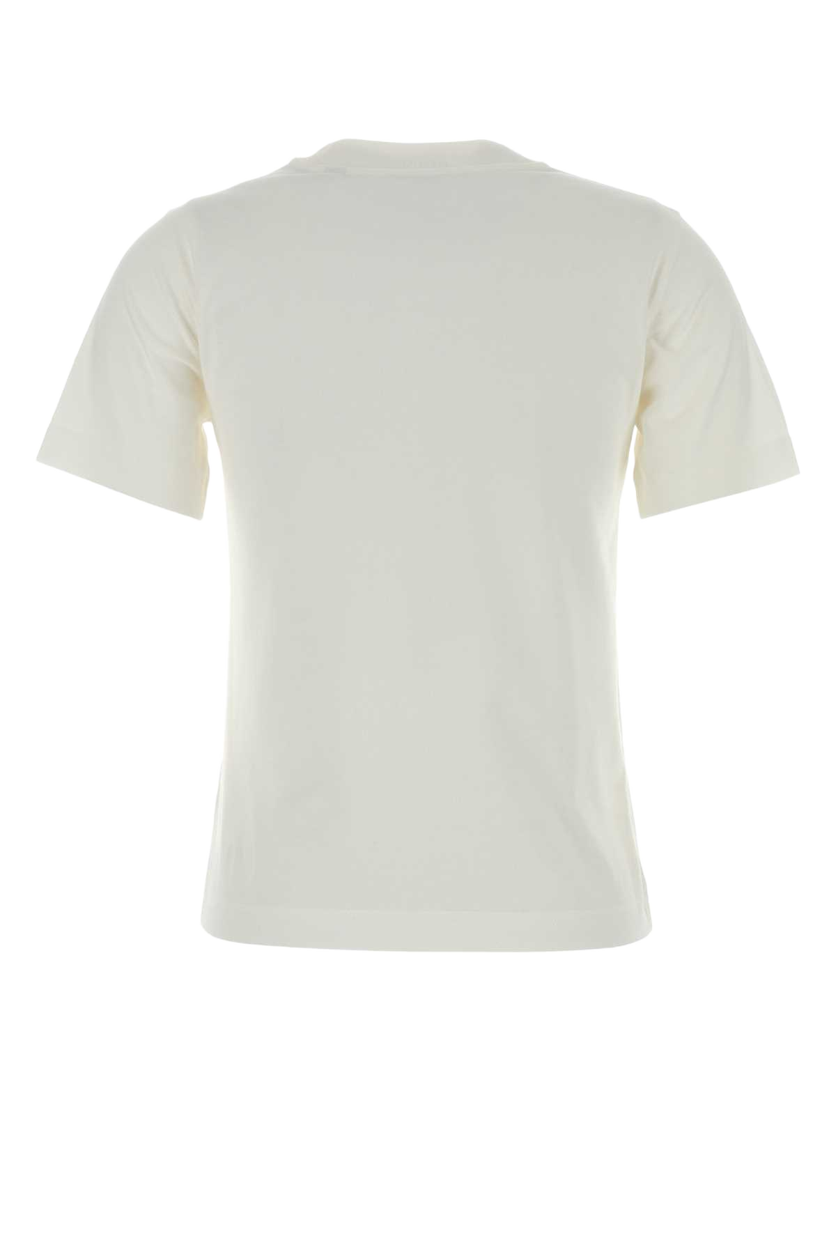 White Cotton T-Shirt Chalk