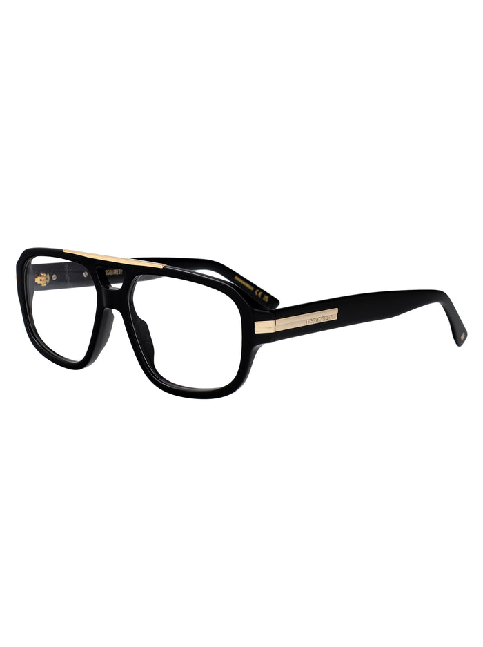 D2 0199 Black Acetate Optical