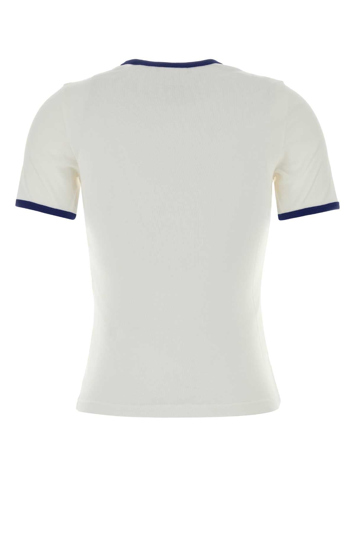 Heritagewhite/mineralbl Exterior: Cotton T-shirt
