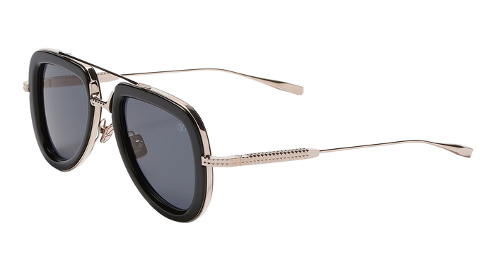 V-Lstory - Black White Gold Nd Acetate Sunglasses