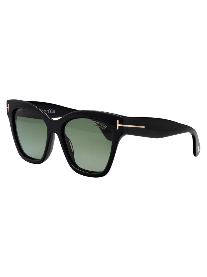Elvira Nero Lucido / Verde Polar Acetate Sunglasses