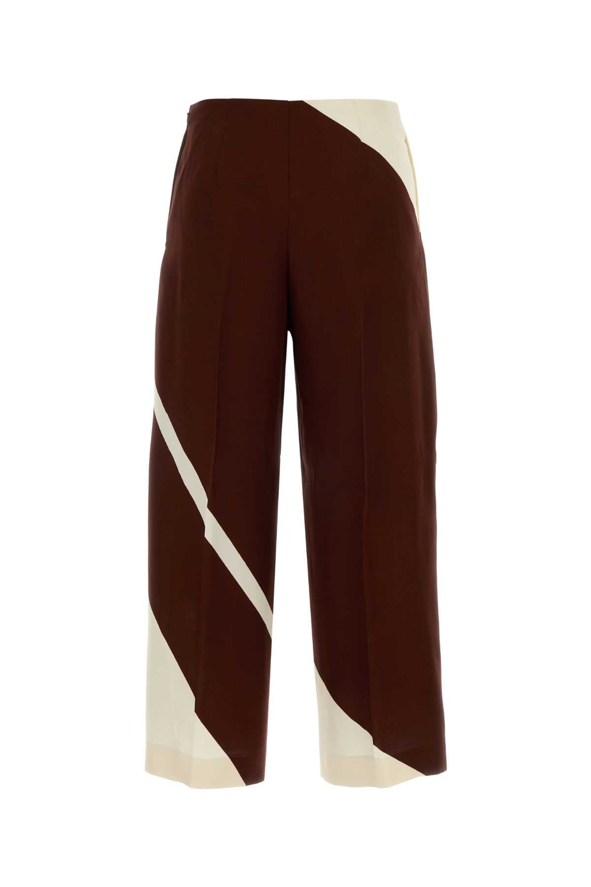 A03140151 1074 Fantasiamarrone Exterior: Viscose Pantaloni