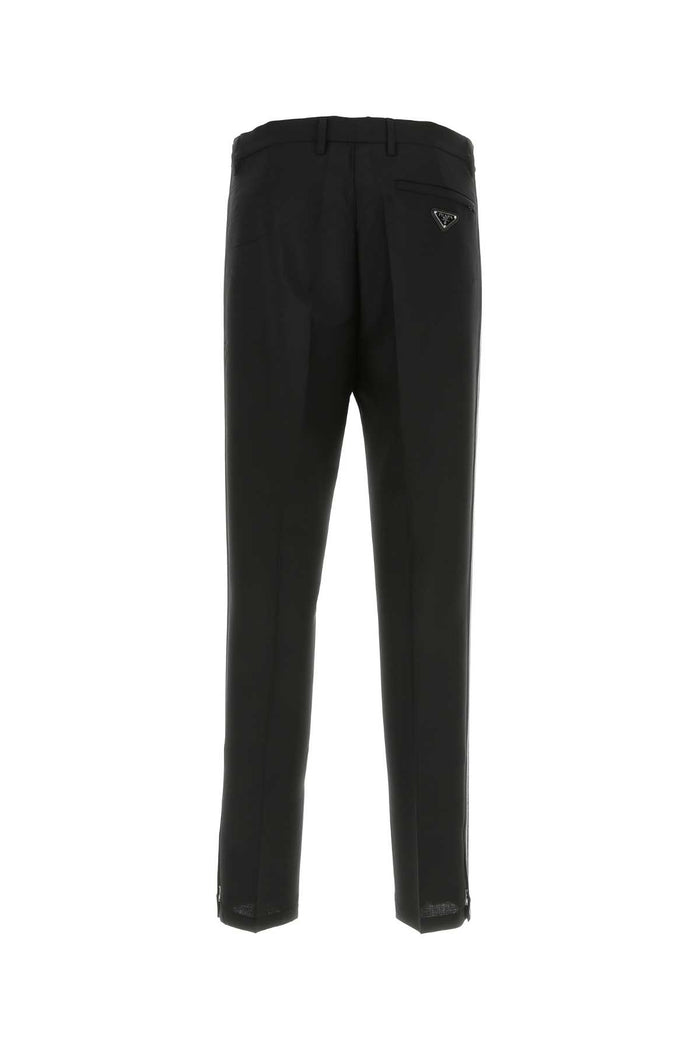 Black Mohair Blend Pant Wmwo Pantaloni