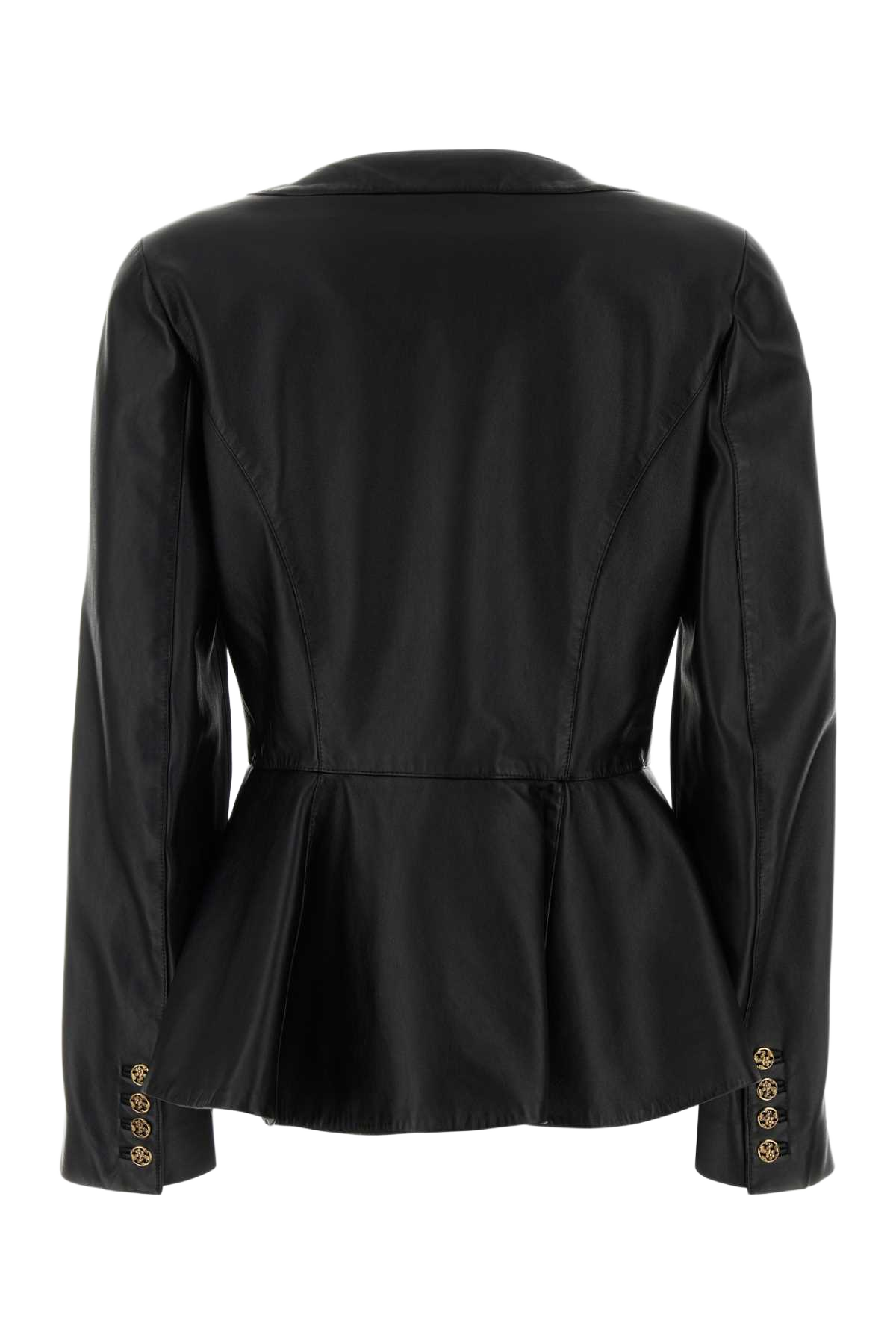 Black Leather Jacket Exterior: Lamb Lining: Cupro Giacche In Pelle