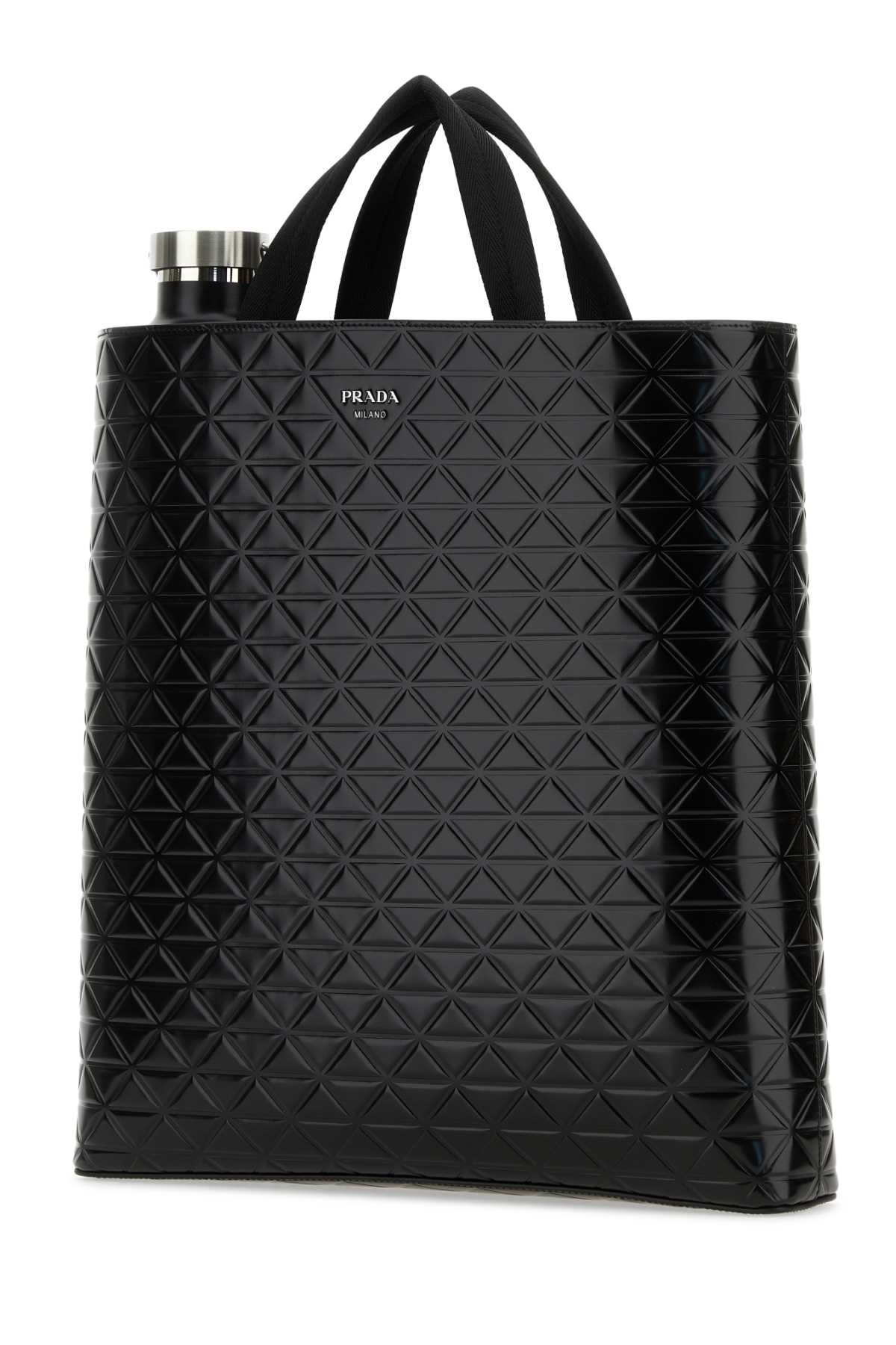 Black Leather Shopping Bag Nero Vitello Borse A Mano