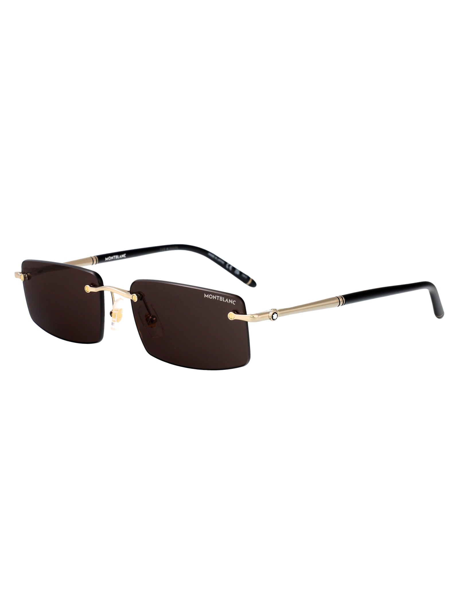 Gold-gold-grey Metal Sunglasses