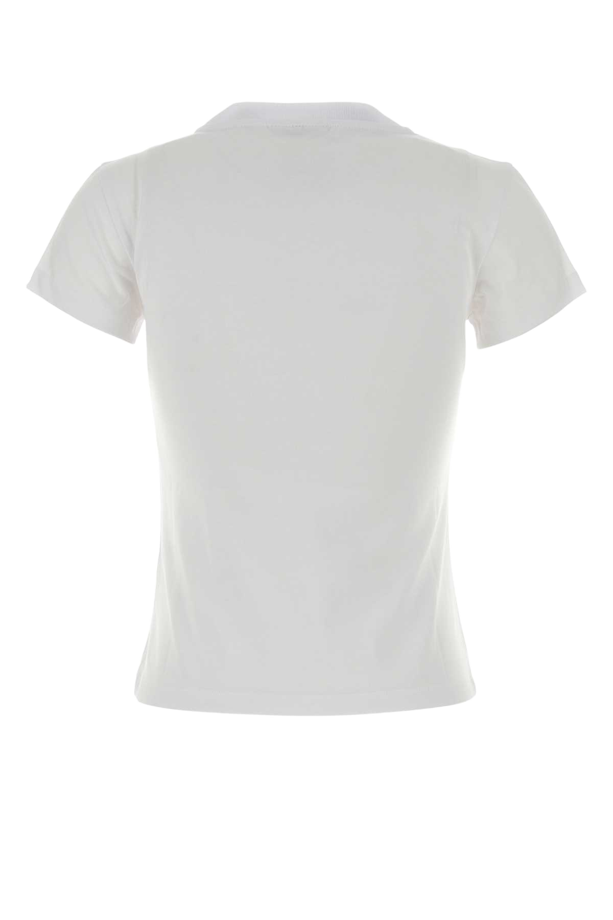 White Cotton T-Shirt Brightwhite Exterior: Organic