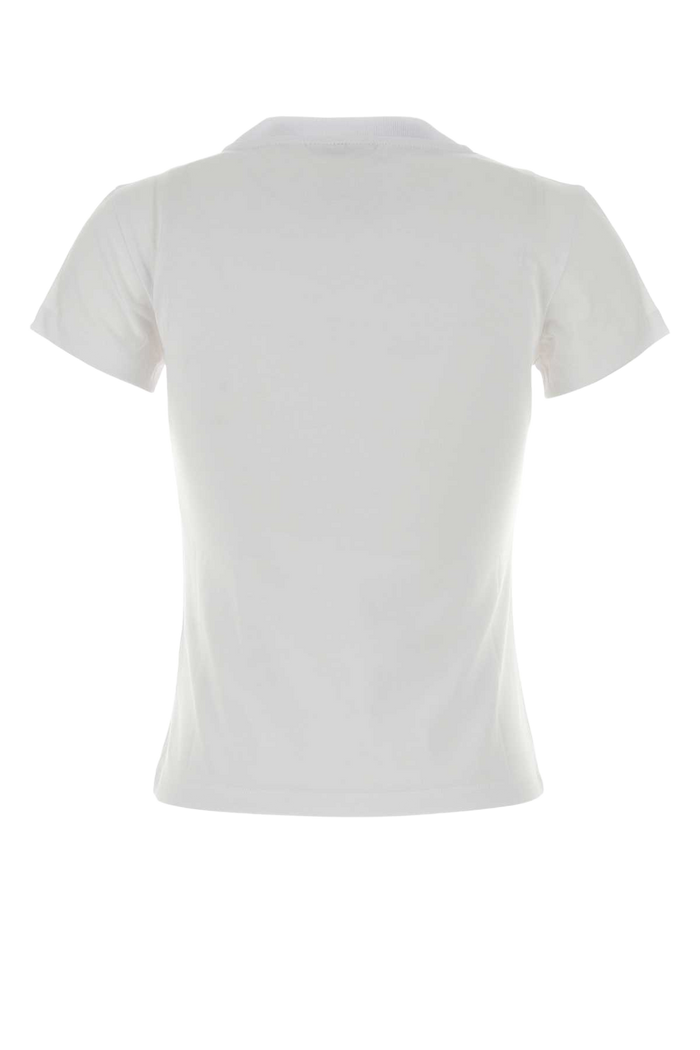White Cotton T-Shirt Brightwhite Exterior: Organic