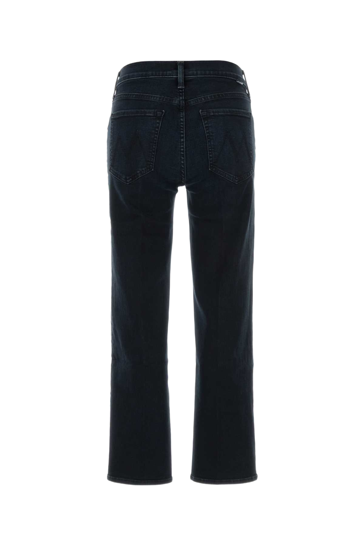Dark Blue Stretch Denim Rambler Jeans Nero