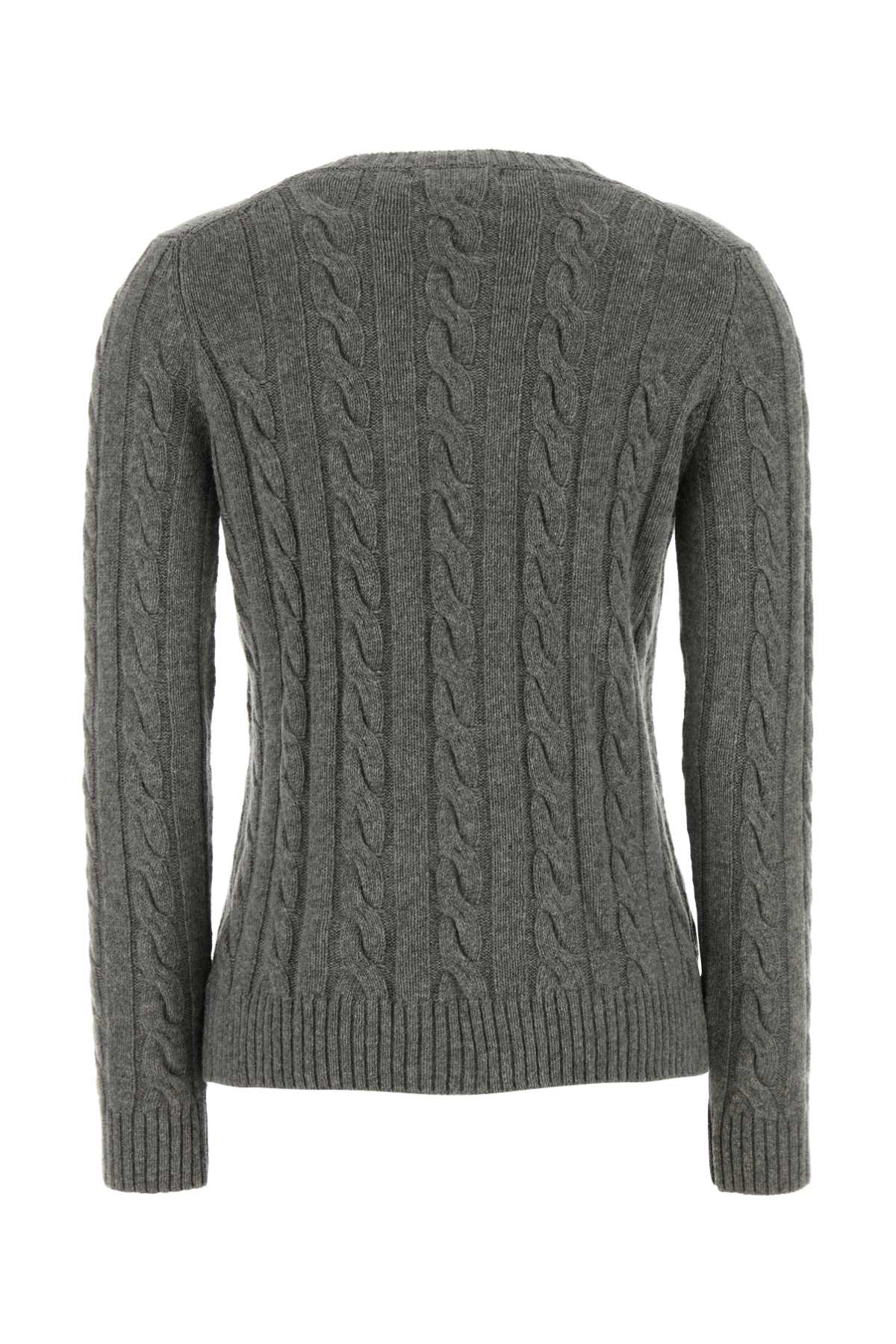 Grey Wool Blend Barid Sweater Maglieria