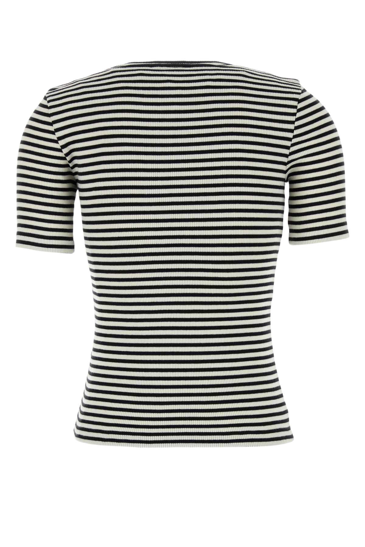 Embroidered Stretch Cotton Alessia T-Shirt Multi Exterior: Elastane