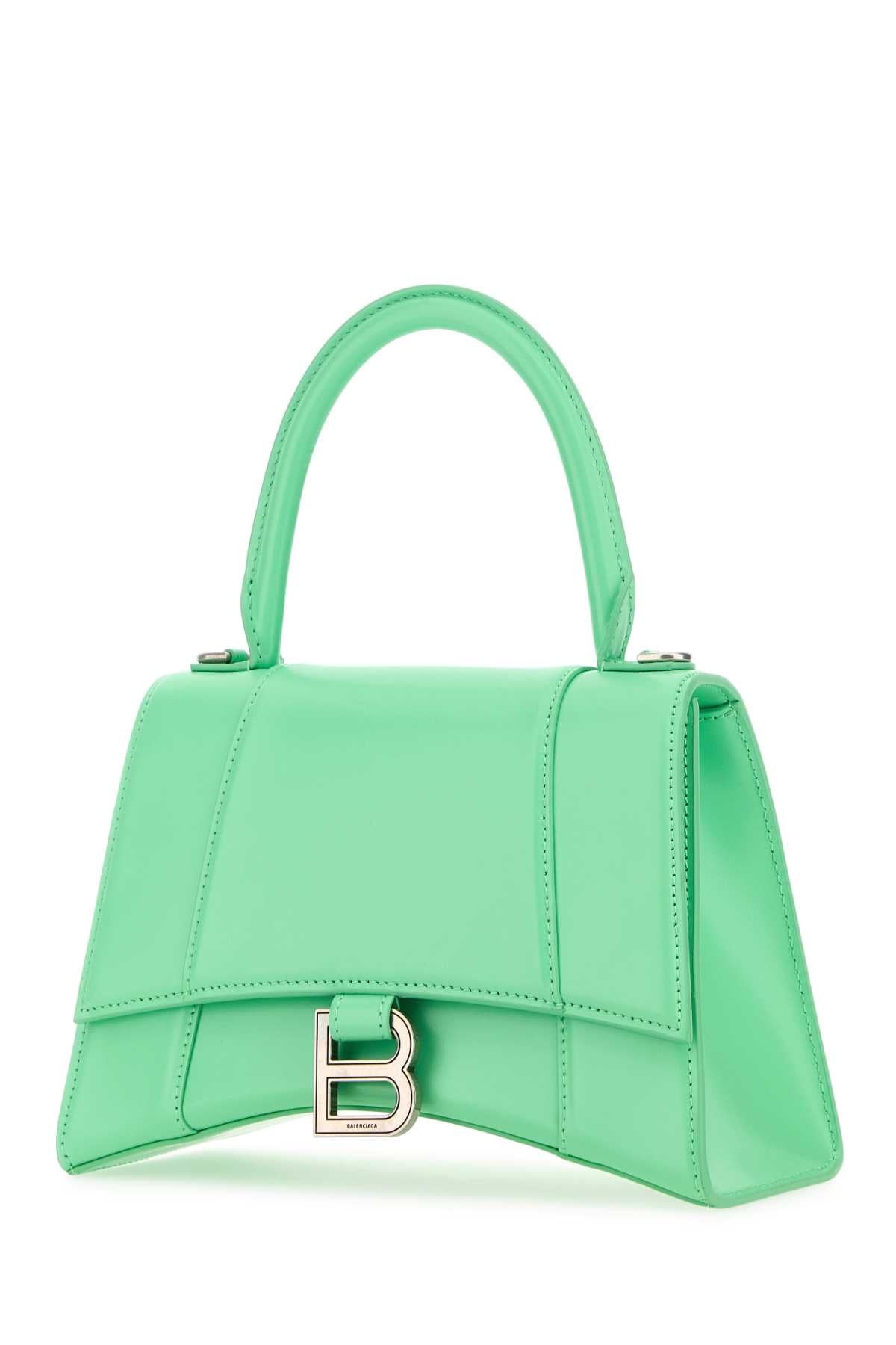 Mint Green Leather Small Hourglass Handbag Mintgreen Borse A Mano