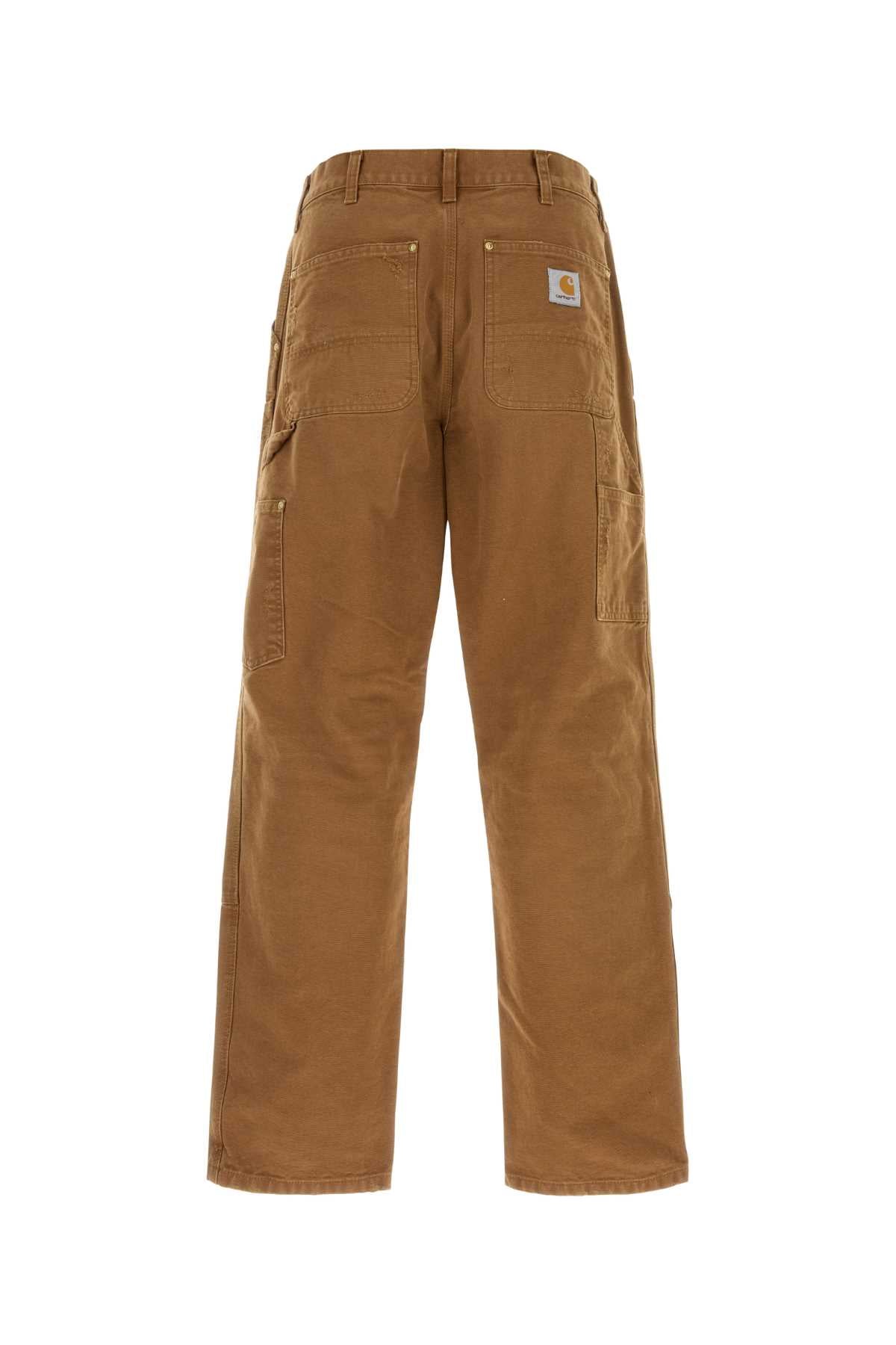 Brown Exterior: Cotton Pantaloni