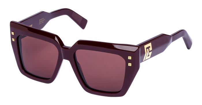 B-Fame - Bordeaux 18k Gold Acetate Sunglasses
