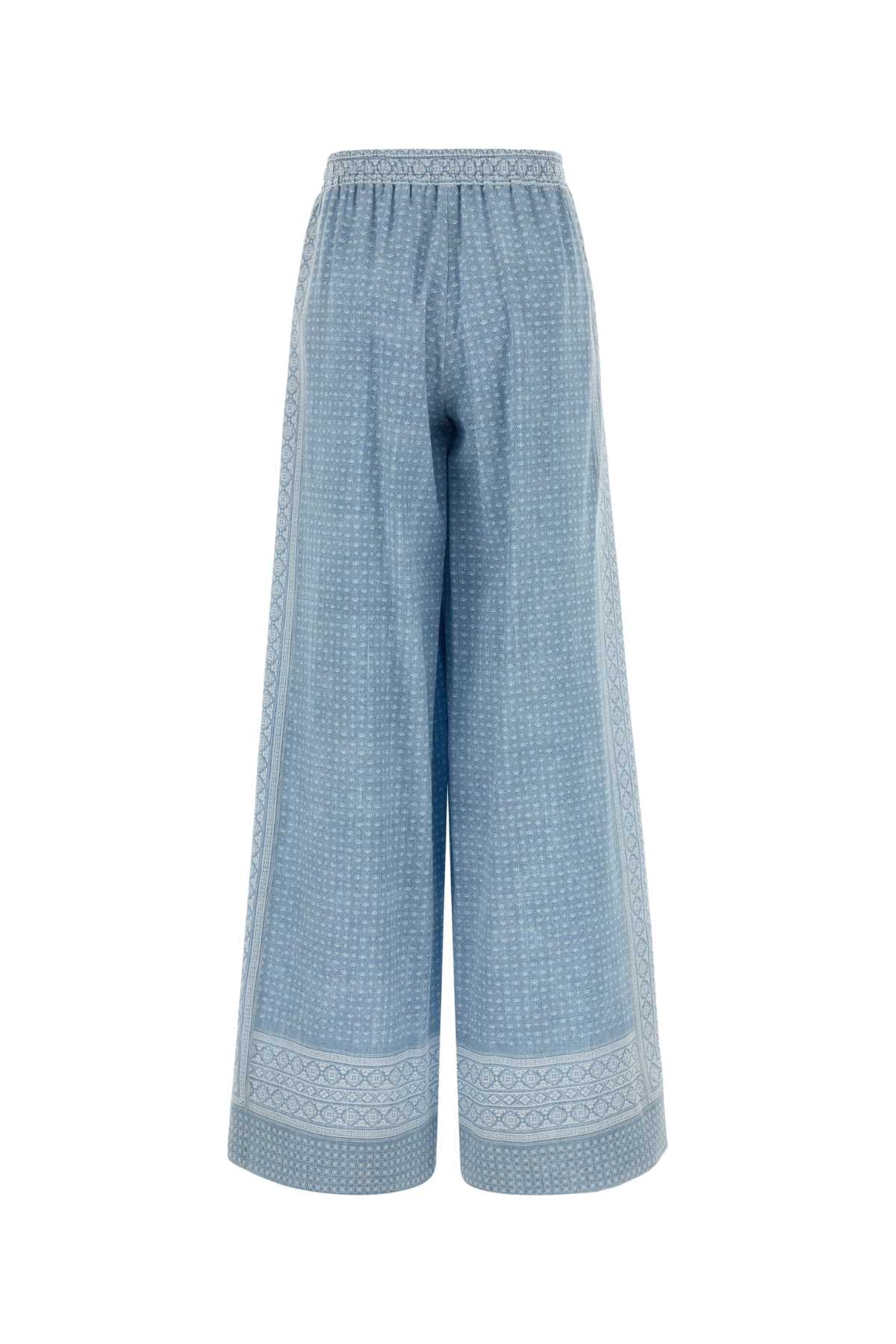 D482p756ylt S4881 Stfazzolettodenimbianco Exterior: Silk Pantaloni