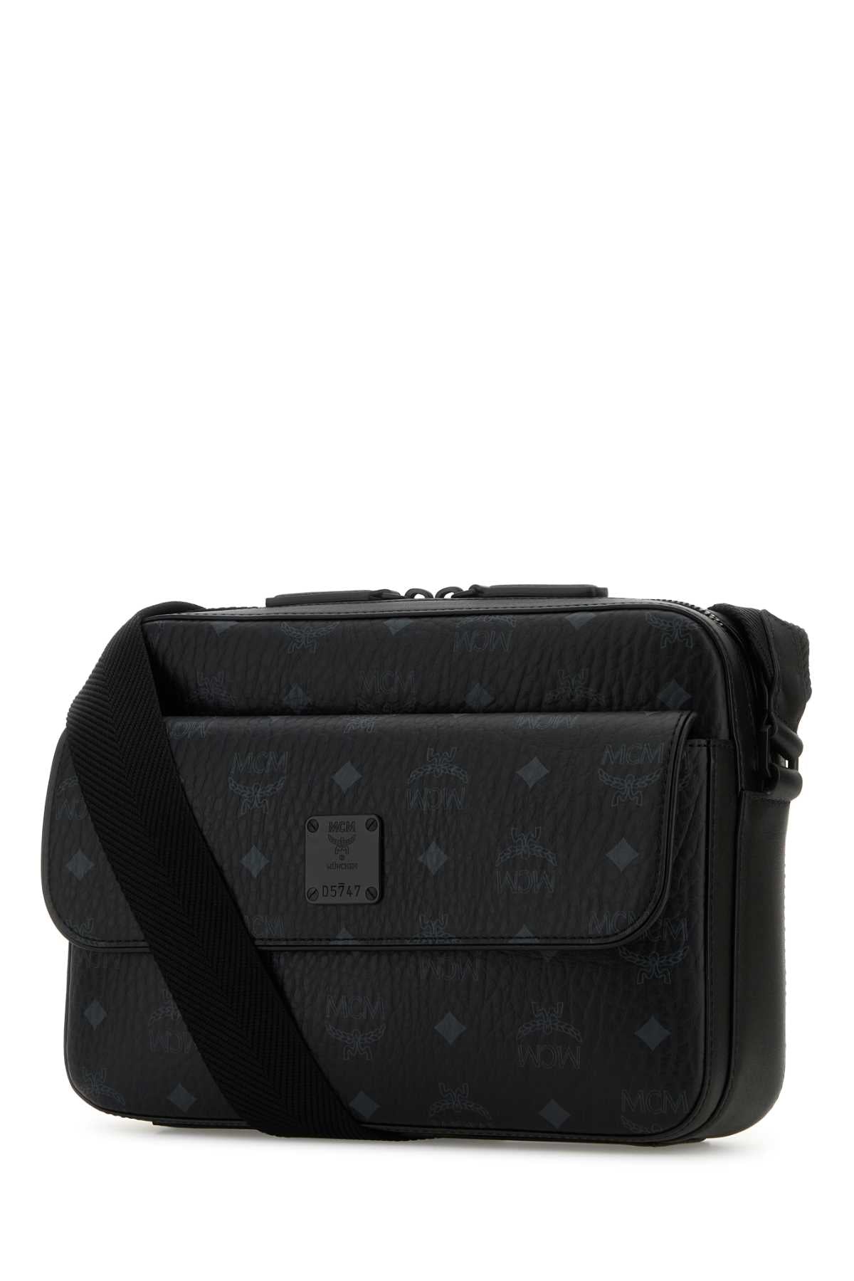 Printed Canvas Aren Messenger Crossbody Bag Bk Borse A Tracolla