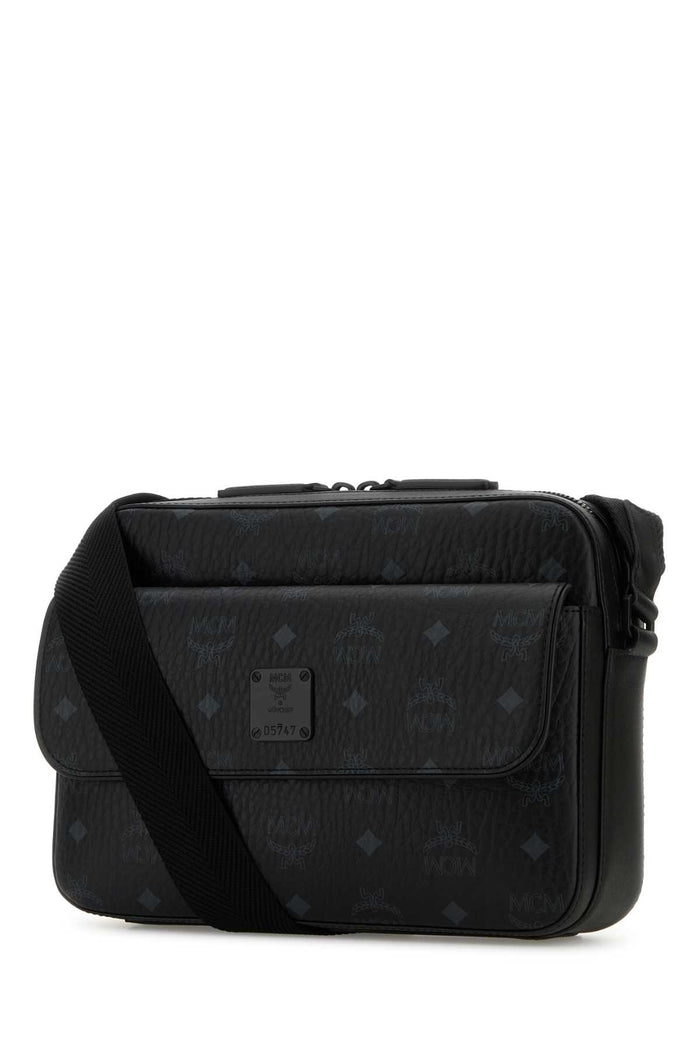 Printed Canvas Aren Messenger Crossbody Bag Bk Borse A Tracolla